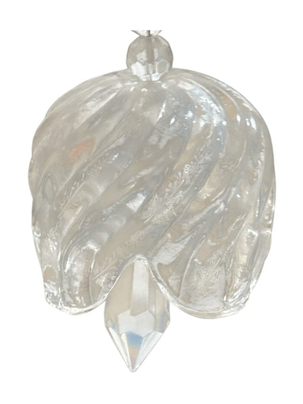 Crystal Clear Drop Shape Lamp / Chandelier Bell Part